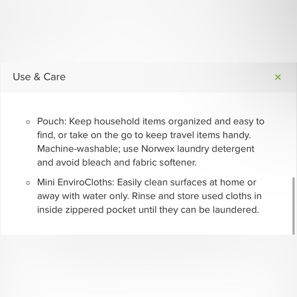 Norwex Grab-n-Go Zipper Pouch with 3 mini
EnviroCloths - Limited Edition - Picture 5 of 6